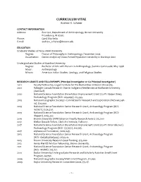 CURRICULUM VITAE Andrew K