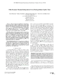 Fully Dynamic Maximal Independent Set with Polylogarithmic Update Time
