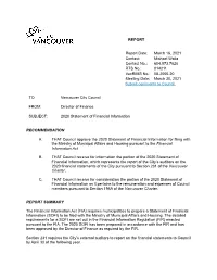 2020 Statement of Financial Information