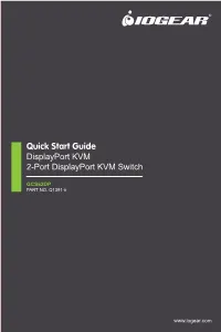Displayport KVM 2-Port Displayport KVM Switch