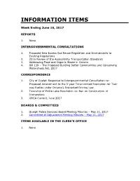 Information Items