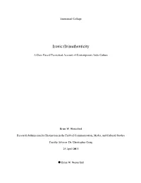 Ironic (In)Authenticity