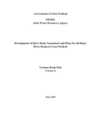 Development of BAPS for up Major River Basins Yamuna Basin Plan