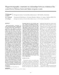 GSA Bulletin: Magnetostratigraphic Constraints on Relationships