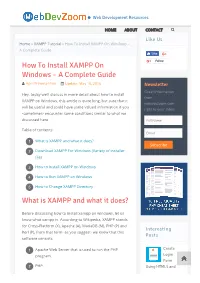 How to Install XAMPP on Windows – a Complete Guide Like
