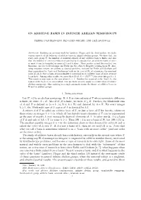 On Additive Bases in Infinite Abelian Semigroups