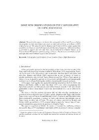 Some New Observations on the Cartography of Topic and Focus