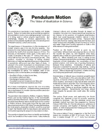 The Story Behind the Science: Pendulum Motion