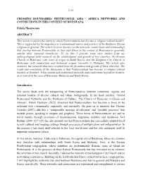 Africa Networks and Connections in the Context of Botswana