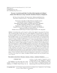 Pearson's Correlation and Likert Scale Based Investigation on Livelihood