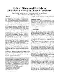 Software Mitigation of Crosstalk on Noisy Intermediate-Scale Quantum Computers