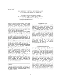 1 the Merits of Cold Gas Micropropulsion in State-Of