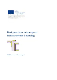 Best Practices in Transport Infrastructure Financing