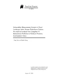 Easychair Preprint Vulnerability Measurement Analysis of Rural