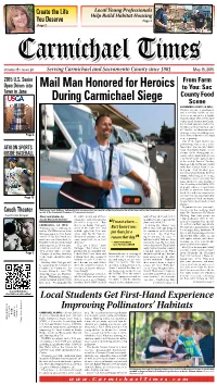 Mail Man Honored for Heroics During Carmichael Siege