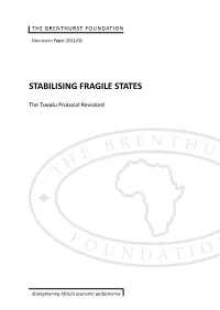 Stabilising Fragile States