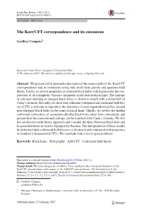 The Kerr/CFT Correspondence and Its Extensions