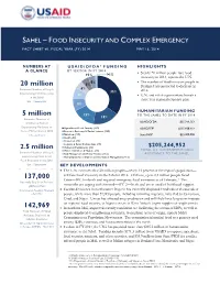 USAID-DCHA Sahel Food Insecurity and Complex Emergency Fact