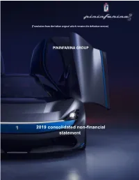 2019 Consolidated Non-Financial Statement