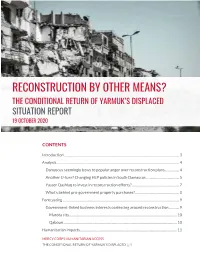 Conditional Return, Yarmuk's Displaced