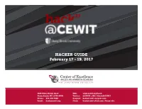 HACKER GUIDE February 17 - 19, 2017