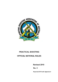Practical Shooting Rule Book (No. 4)