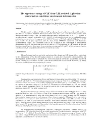 The Appearance Energy of C2H from C2H2 Revisited. a Photoion