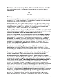1 Submission to the Senate Foreign Affairs, Defence and Trade