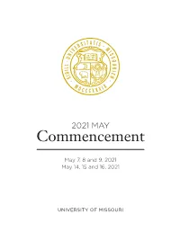2021 MAY Commencement
