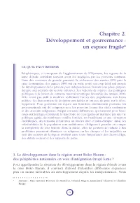 Développement Et Gouvernance : Un Espace Fragile*