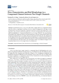 Flow Characteristics and Bed Morphology in a Compound Channel Between Two Single Channels