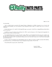 O'reilly Automotive, Inc 2008 Proxy Statement