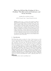 When the El Farol Bar Problem Is Not a Problem? the Role of Social Preferences and Social Networks