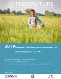2019 Integrated Pest Management Innovation Lab Annual Report