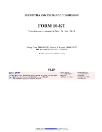 Celera CORP Form 10-KT Filed 2009-03-25