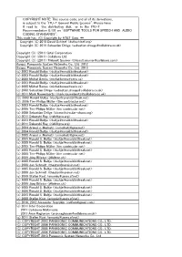 COPYRIGHT NOTE: This Source Code, and All of Its Derivations, Is Subject to the "ITU-T General Public License"