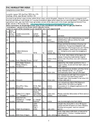 Fac Newsletter Index 1