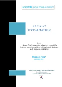 Rapport D'evaluation