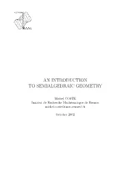 An Introduction to Semialgebraic Geometry