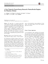 Fusion Rocket Engines for Planetary Defense