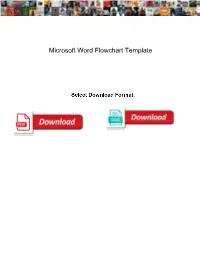 Microsoft Word Flowchart Template