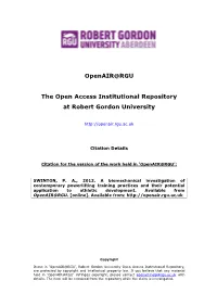 Openair@RGU the Open Access Institutional Repository at Robert