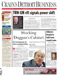 TRW-GM Rift Signals Power Shift