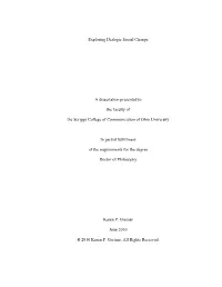 Exploring Dialogic Social Change