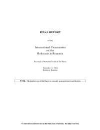 FINAL REPORT International Commission on the Holocaust In