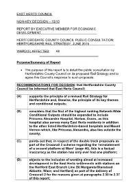 HCC Rail Consultation