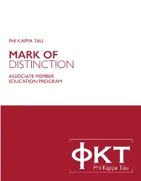 Mark of Distinction Associate Member Education Program