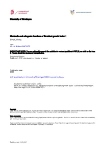 Metabolic and Mitogenic Functions of FGF1