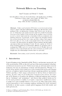 Network Effects on Tweeting