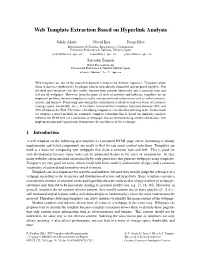 Web Template Extraction Based on Hyperlink Analysis